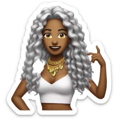 dancehall queen sticker