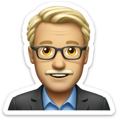 a 50 year old swedish sales man on a ship sticker