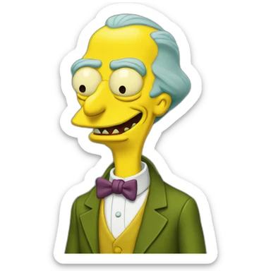 mr burns sticker