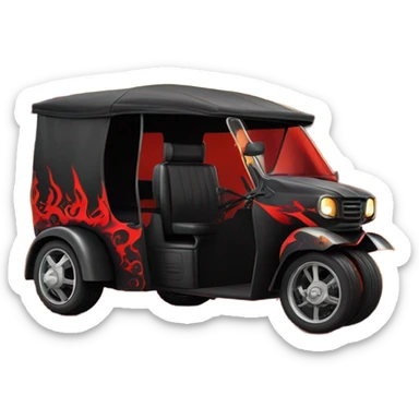 Satan’s racing 3-wheeled tuk tuk sticker