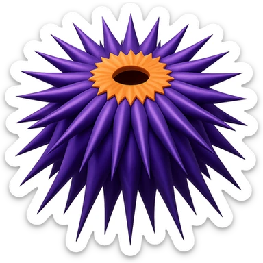 Make the spikes more realistic and dangerous while keeping the style consistent with the original image and maintaining a transparent background. sticker