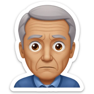 abuelo de pueblo serio y desconfiado. estilopaco martinez soria sticker