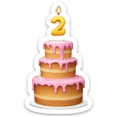 23rd birthday cake  sticker