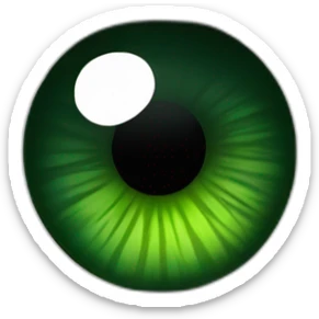 Rapado ojos verdes  sticker