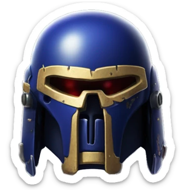 Warhammer 40k space marine bleeding helmet sticker