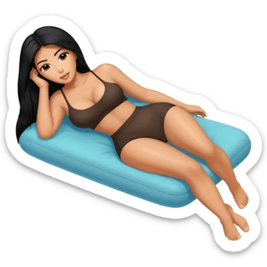 Naked kim kardashian lying down with feet and soles visible to us sticker