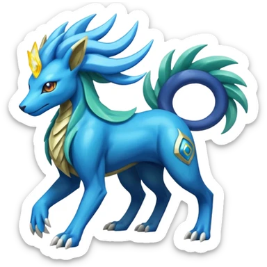 Manectric-Suicune-Zygarde-Heliolisk-fusion-hybrid-creature  sticker