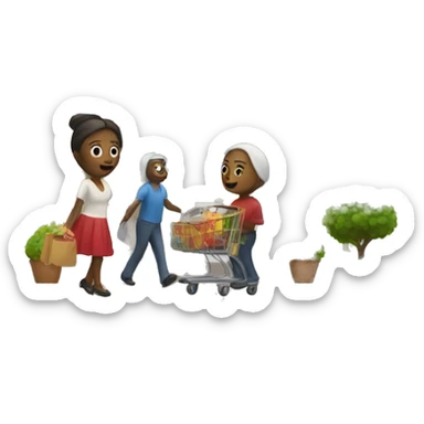 Mary couple shopping for a house sticker