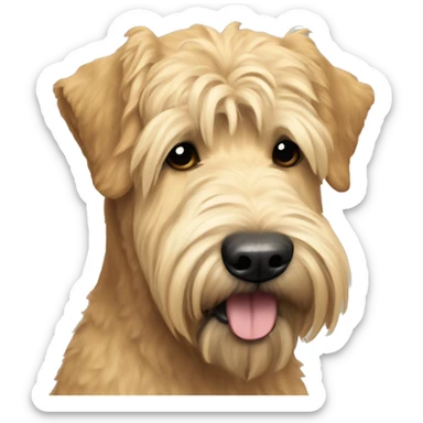 soft coated golden wheaten terrier sticker