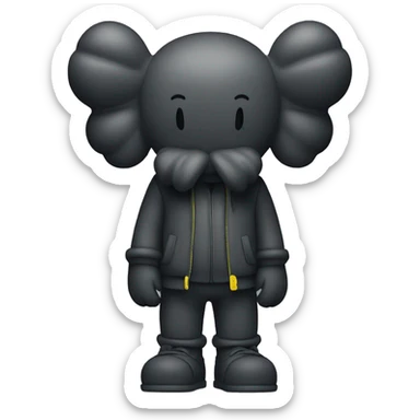 kaws colors sticker