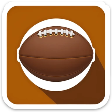 create a football icon inspired by airbnb category icons sticker