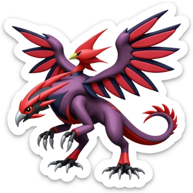 Yveltal-Palkia-Corviknight-Scizor-Darkrai-Genesect-Lunala-Vikavolt-fusion sticker