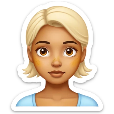 hyperpigmentation girl sticker