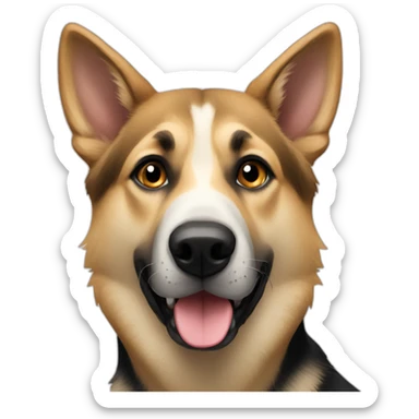 German shepherd husky mix sticker