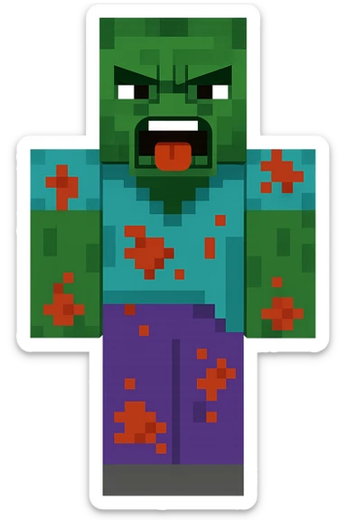 Edit the character in the reference image to have an angry expression while keeping the original style, outfit, and colors exactly as in the reference image. sticker