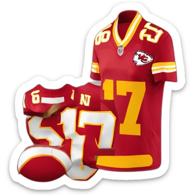 kansas city chiefs jersey number eightseven sticker