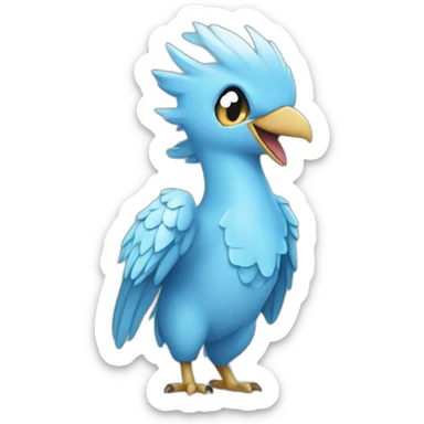 crazy funny Articuno pokemon ice baby's sticker