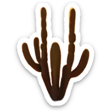 Cinematic Realistic Desert Emoji in a frame, Expansive and arid, with vast stretches of golden sand dunes and scattered cacti, the sun casting a warm, almost orange glow over the dry, cracked earth. The horizon blurs into a heat shimmer, while the occasional desert flower adds a splash of color to the barren landscape. Soft glowing outline, capturing the essence of the harsh yet stunning beauty of the desert, calm and quiet, filled with silence and mystery. sticker