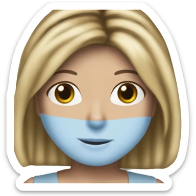 Rachel Green friends light blue eyes sticker