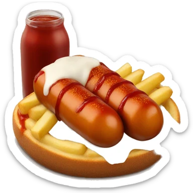 Currywurst sticker