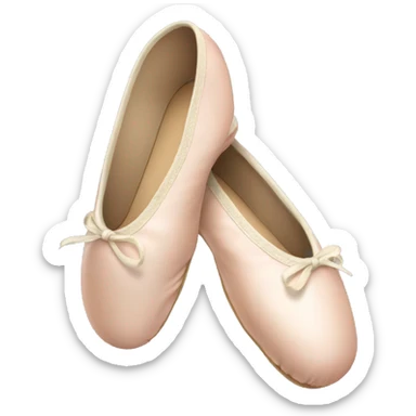 Bege ballet shoes sticker