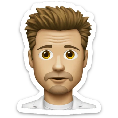 Brad Pitt Tyler Durden Fight Club Outfit sticker