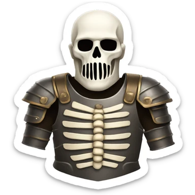 torso armor with bones sticker