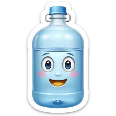 botella de 20 litros de agua purificada sticker