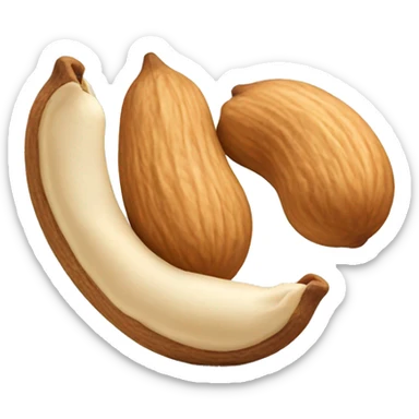 cashew and almond sticker