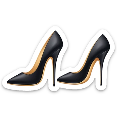 1990’s posh spice black stilettos sticker