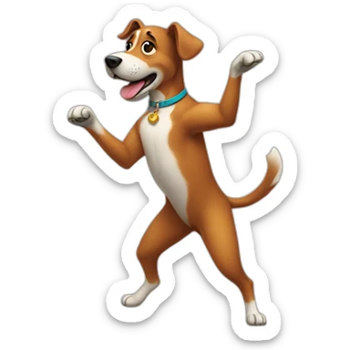 well-dancing-dog sticker