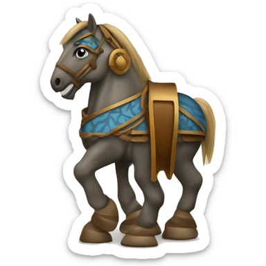 trojan horse clan sticker