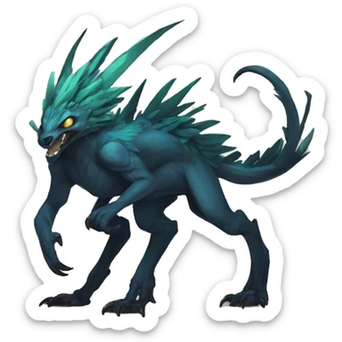 Cool Edgy Vernid species by LiLaiRa full body sticker