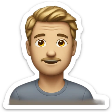 Guy who disapear sticker