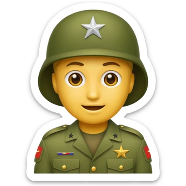 Create emoji of army  sticker
