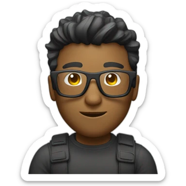 Persona con gafas de realidad virtual  sticker