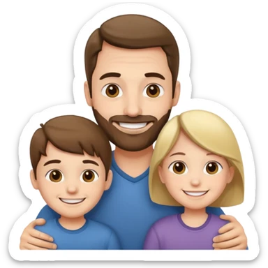 a father with many children sticker