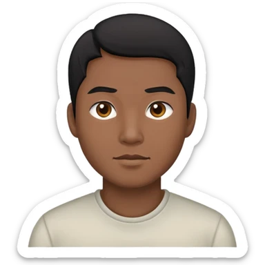 Do violence blackhair Asian man sticker