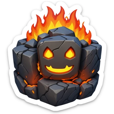 Molosse de lave clash royale sticker