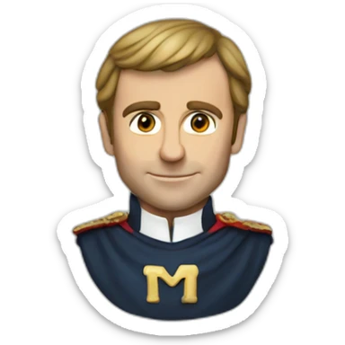 Macron the crusader sticker