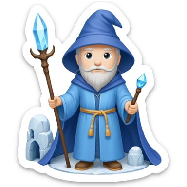 Wizard on the igloo sticker