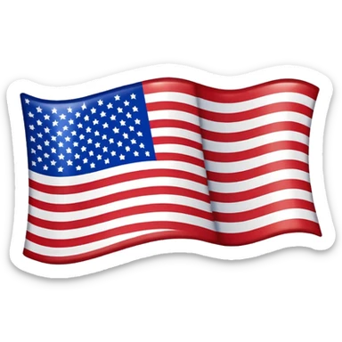 usa flag sticker