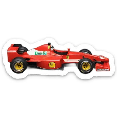 1991 ferrari F1 car sticker