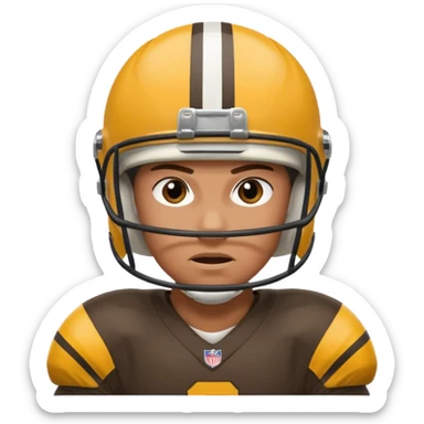 A person who plays football sticker