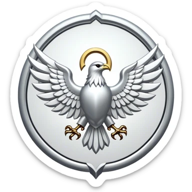 dominus' emblem white sticker