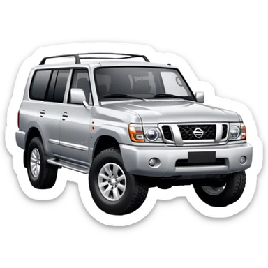 Nissan Patrol y62 - Nissan (Model Year: 2022) (Iconic colour: Silver) sticker