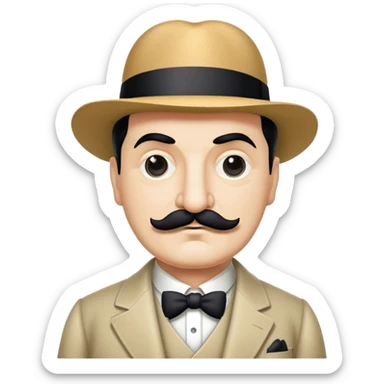 hercule poirot sticker