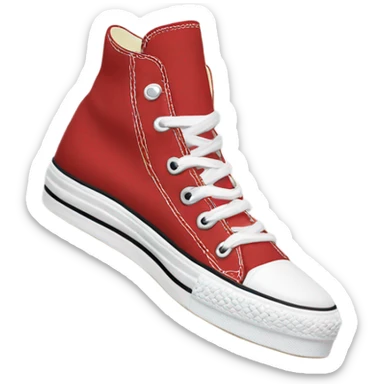 White platform high top all star converse sticker
