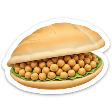 chickpeas pita sticker