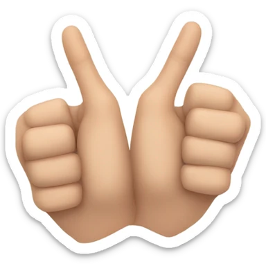 It's a hand sign made by putting both hands together. Put your little finger on top of each other and put your forefinger on both hands to create a pentagon shape. sticker